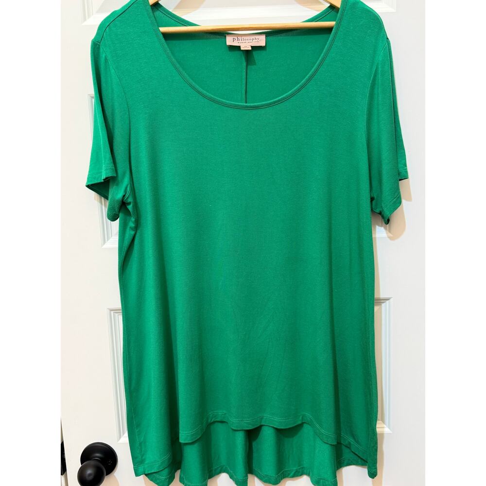 Philosophy Woman Republic Clothing Kelly Green Shirt, Women's Size 1X